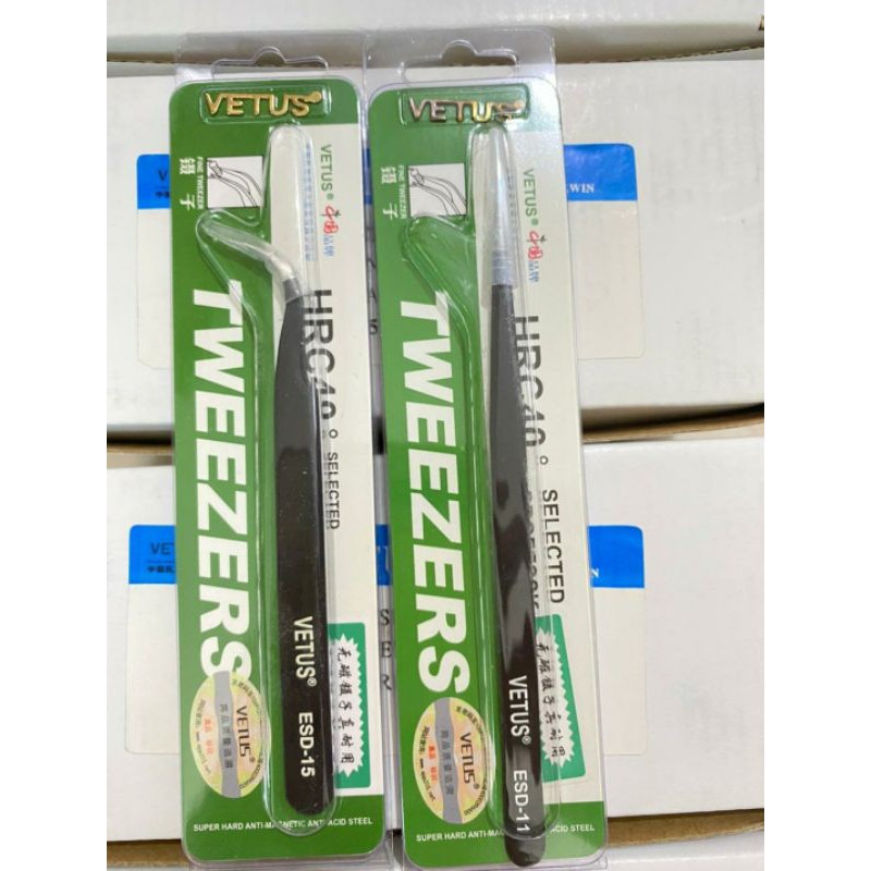 Pinset vetus tweezers READY ORIGINAL  satuan vetus black