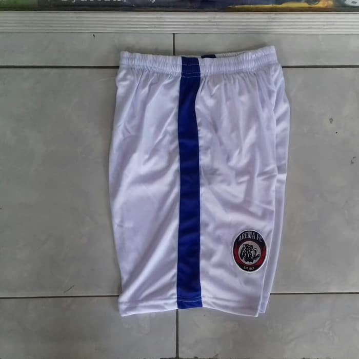 Celana Jersey Olahraga Sepak Bola Arema Putih Pendek