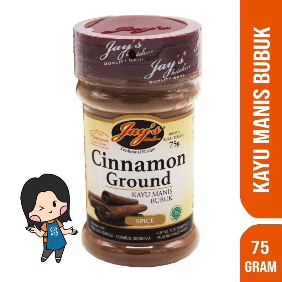

Jay's Cinnamon Ground 75 Gram / Bubuk Kayu Manis / Jay's Kitchen