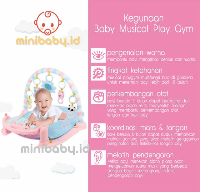 pink baby gym