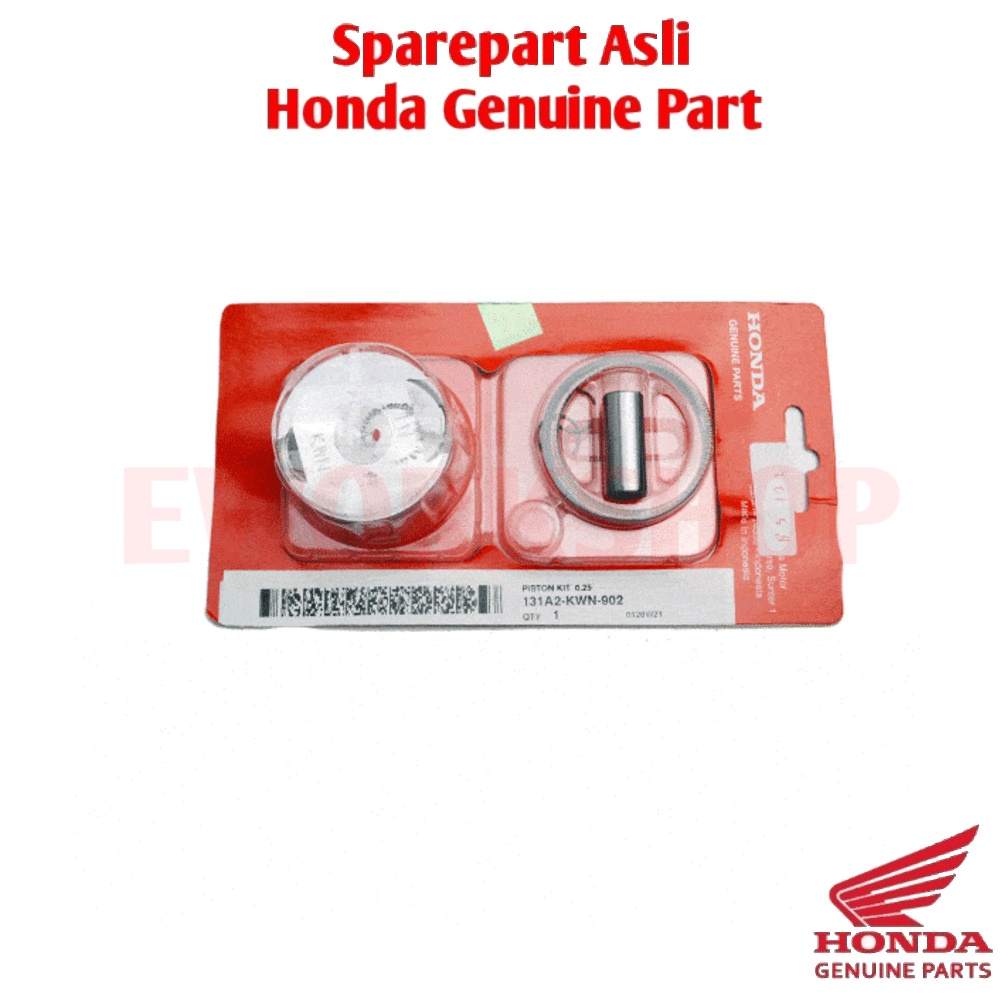 Piston Kit Seher set OS 0.25 - Vario 125 Fi (Bukan LED) Asli Honda 131A2KWN902