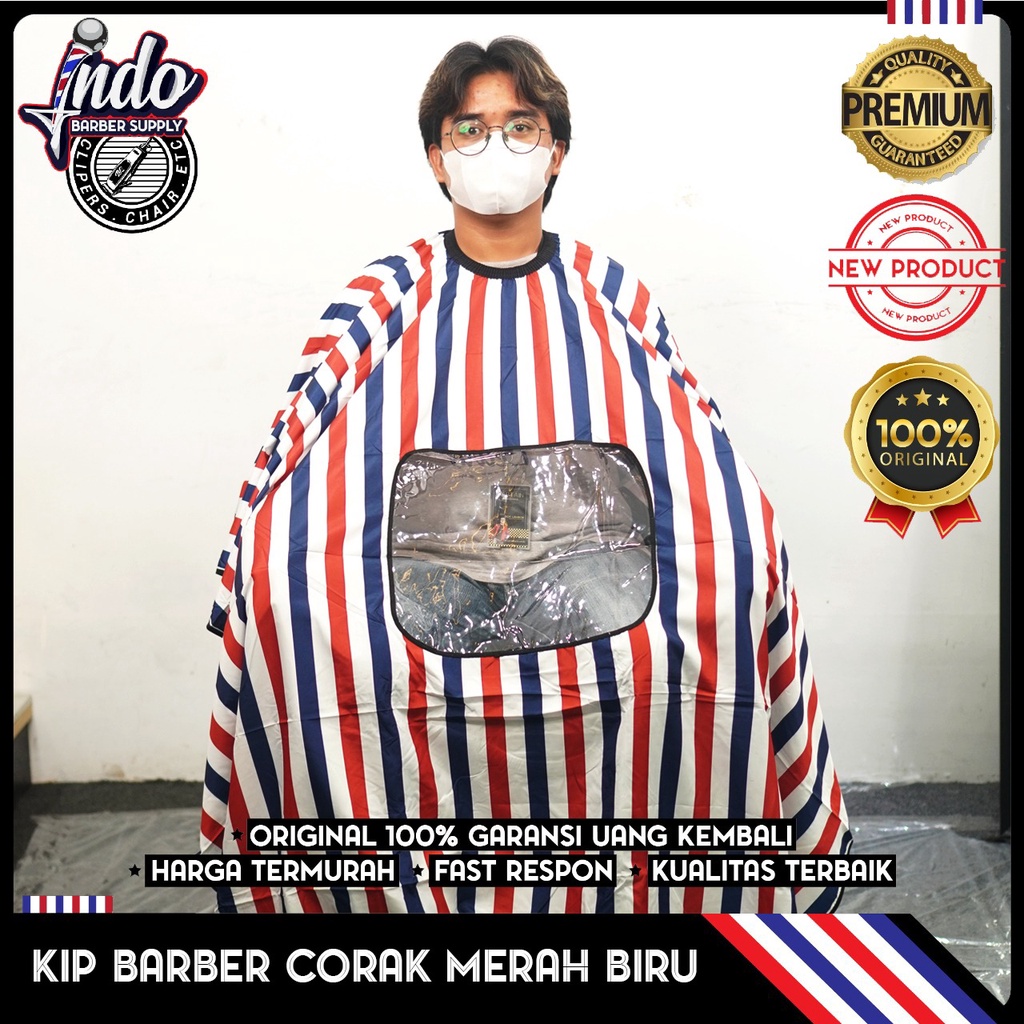 KIP BARBER DEWASA / CAPE BARBER / KAIN PANGKAS CUKUR UKURAN BESAR