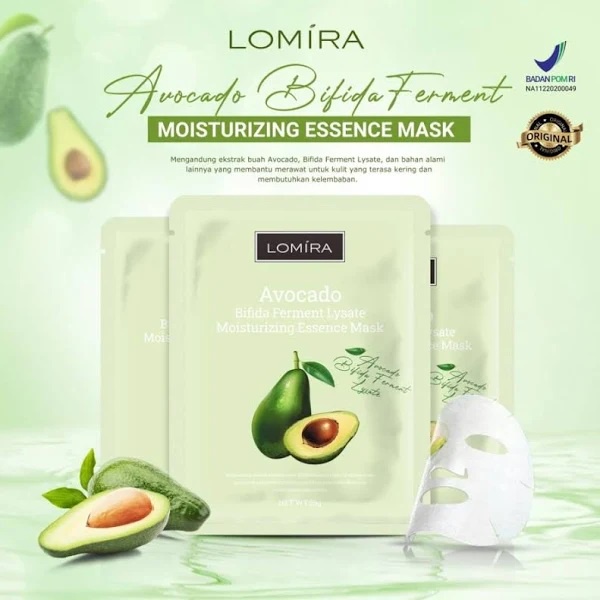 Lomira Essence Mask (Peach | Aloe Vera | Honey | Lemon | Avocado | Blueberry)