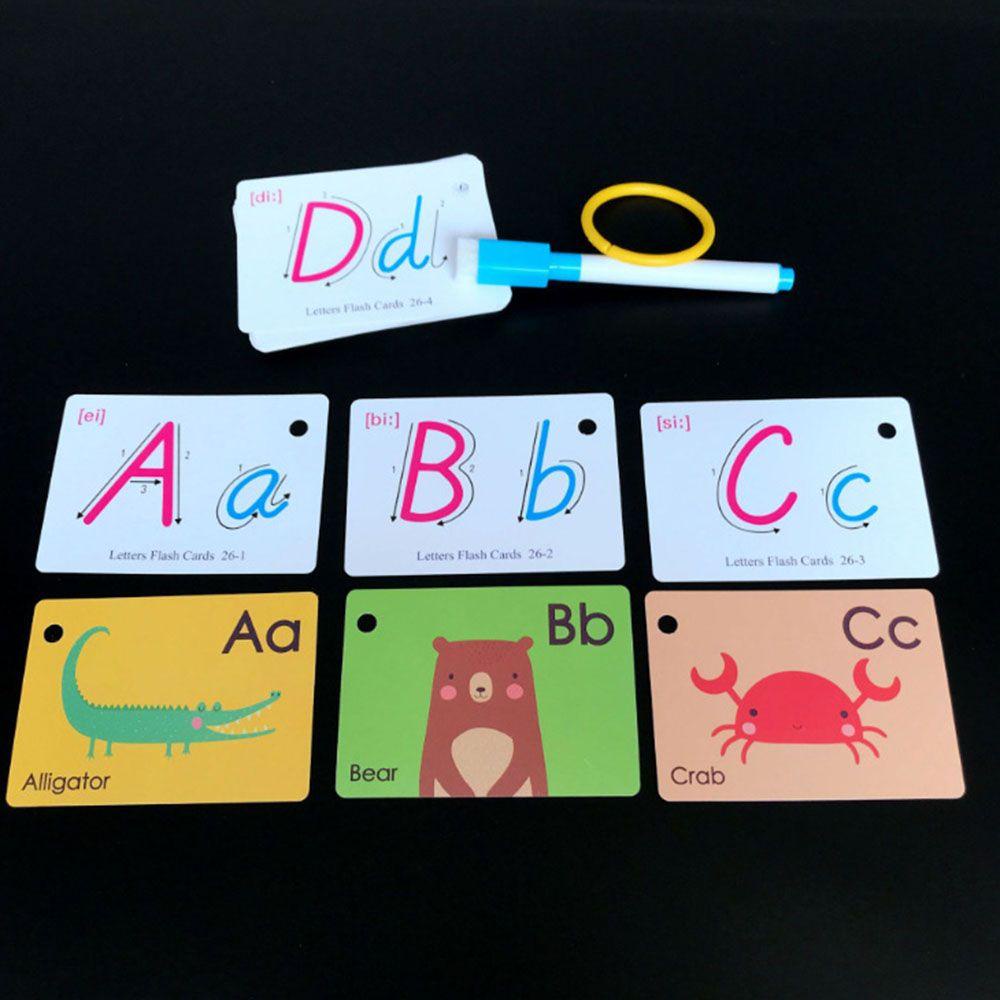 LANFY Flash Cards Tk Matematika Alfabet Bahasa Inggris Belajar Awal Belajar Edukasi Mainan