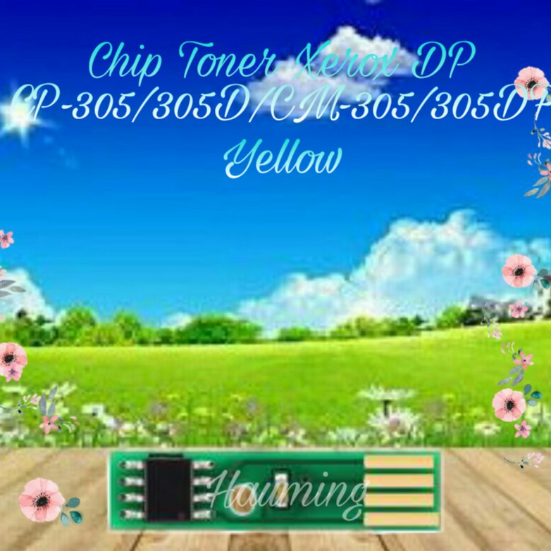 Chip Toner Xerox CP305 CM305 CM305D CP305D CM305DF CP-305 305D 305DF CM-305 305D Yellow