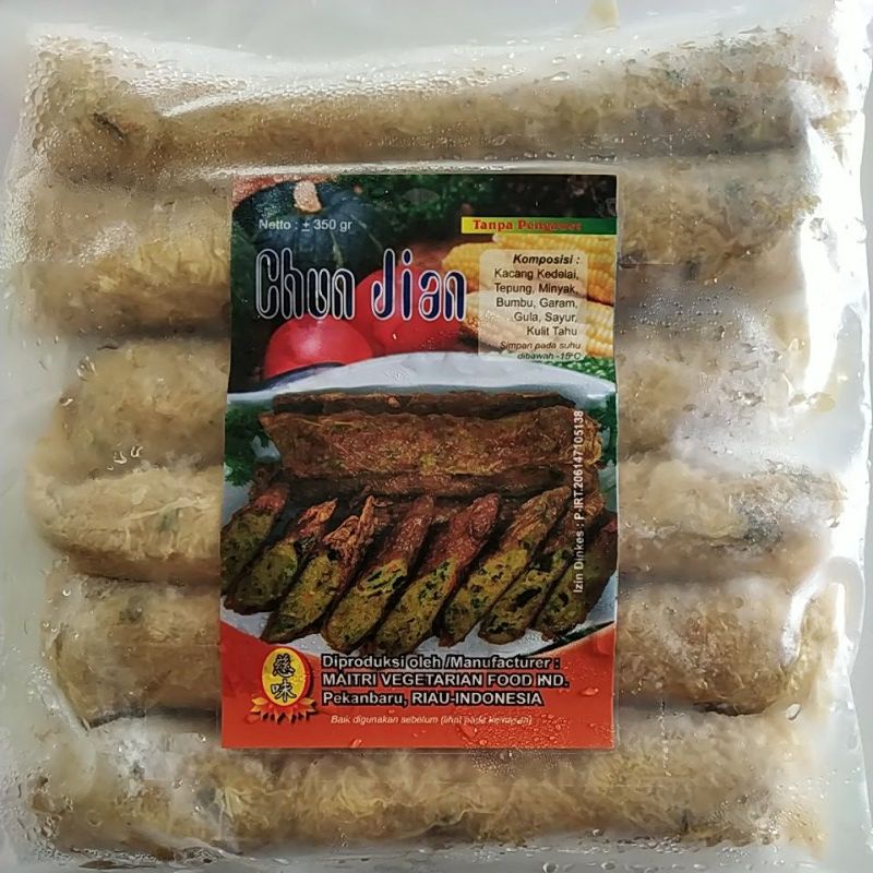 

Chun jian 春款350g / frozen food vegetarian / maitri vegetarian food ind. pekanbaru