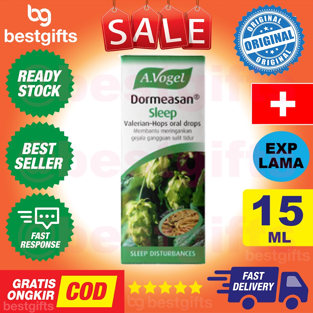 A VOGEL DORMEASAN SLEEP VALERIAN HOPS ORAL DROPS MERINGANKAN GANGGUAN SULIT SUSAH TIDUR NYENYAK 15 ML