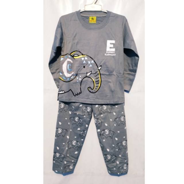 ELEPHANT | 4, 5, 6 Tahun | Size 10, 12, 14 | Baju Tidur Anak Laki Laki Setelan Cowok