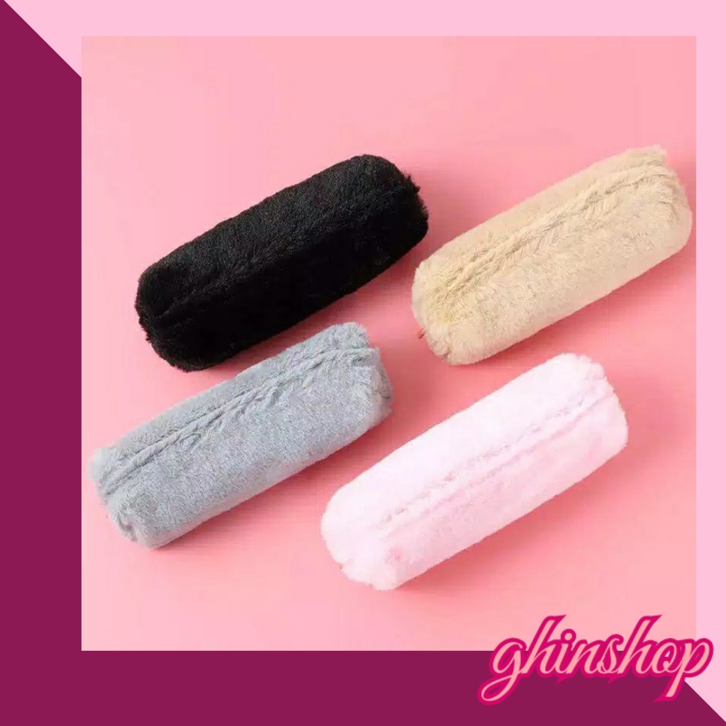 

GHINSHOP| TEMPAT PENSUL BULU MODEL KOREA |TEMPAT PENSIL LUCU, UNIK