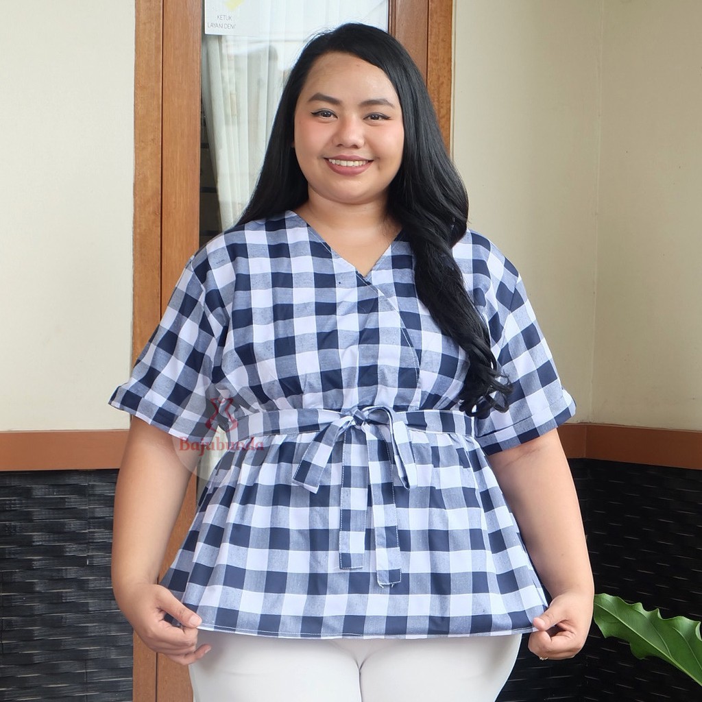 ATASAN BIG SIZE LD 120 WANITA / BLOUSE JUMBO / BAJU WANITA JUMBO / BAJUBUNDA APRILIA-J