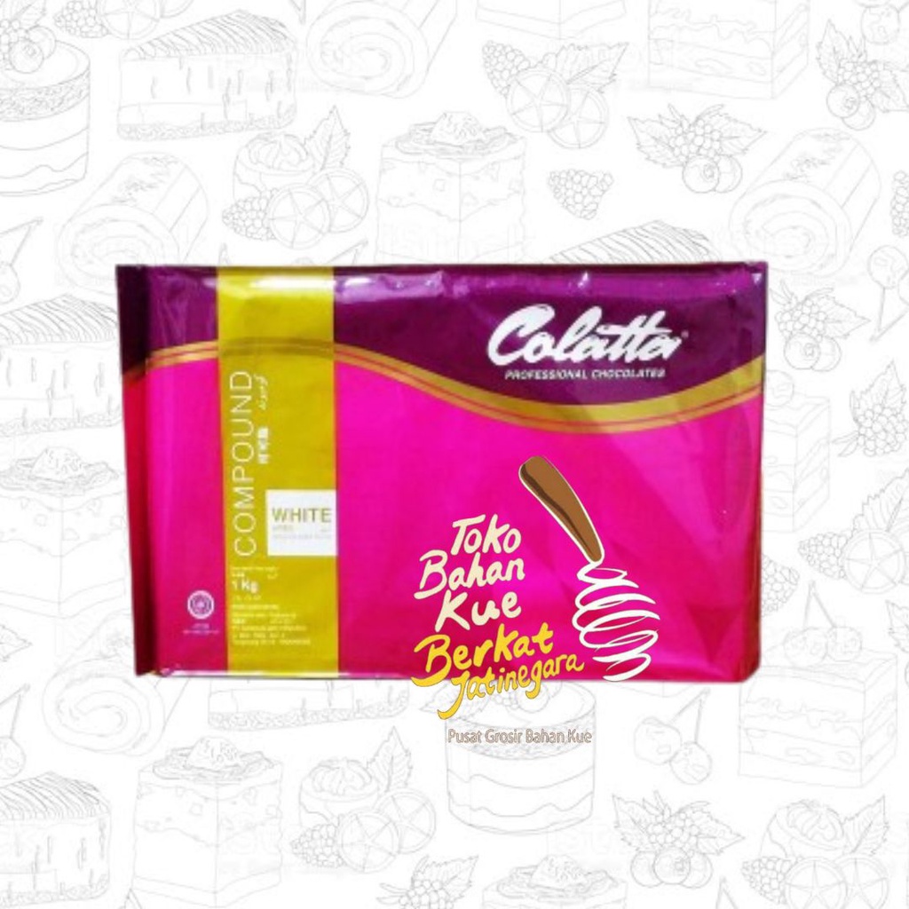 COKLAT BATANG COLATTA PUTIH 1 KG / CHOCOLATE WHITE COMPOUND