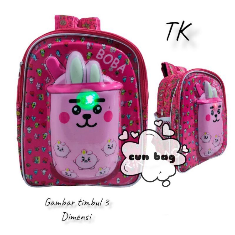 TAS ANAK TK/PAUD BOBA LUCU MODEL BARU