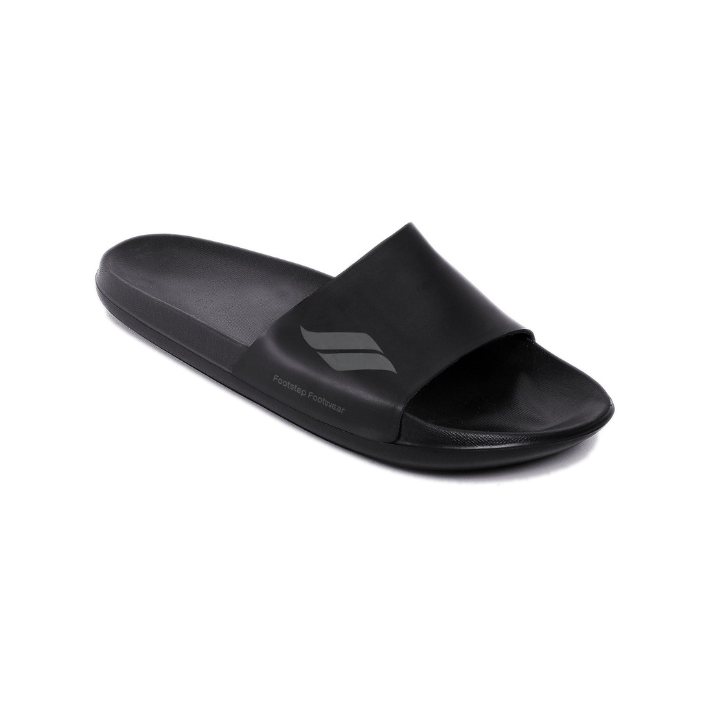 Sandal EVA Ringan Slop Jepit Santai Simple Pria Men Sendal Footwear | RETRO 0.1 BLACK | FORIND FSTP