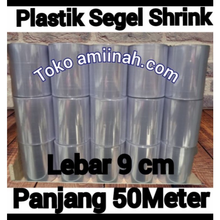 

Plastik Shrink 9cmx50m-Plastik Segel Menciut Wrapping Produk