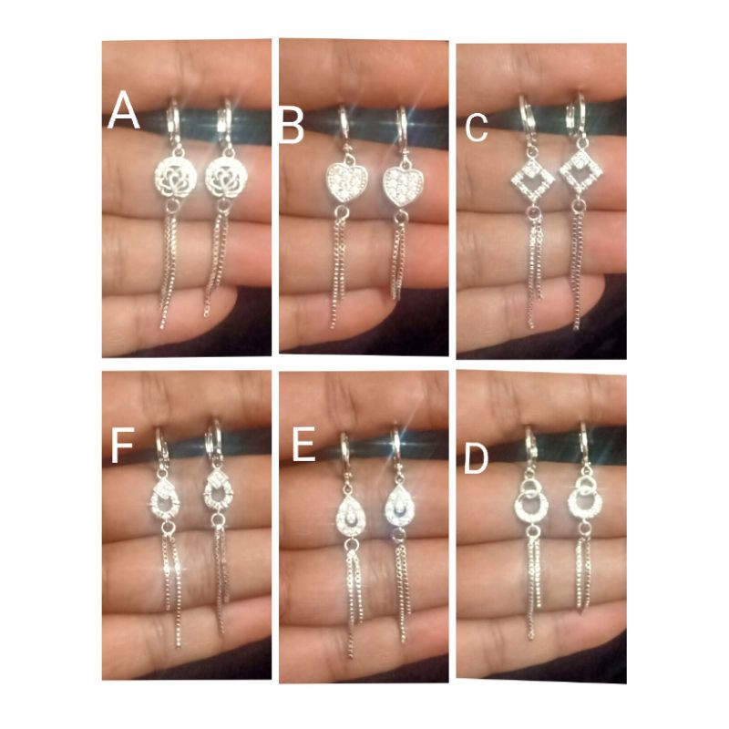 SPP02. Anting xuping wanita lapis emas putih silver