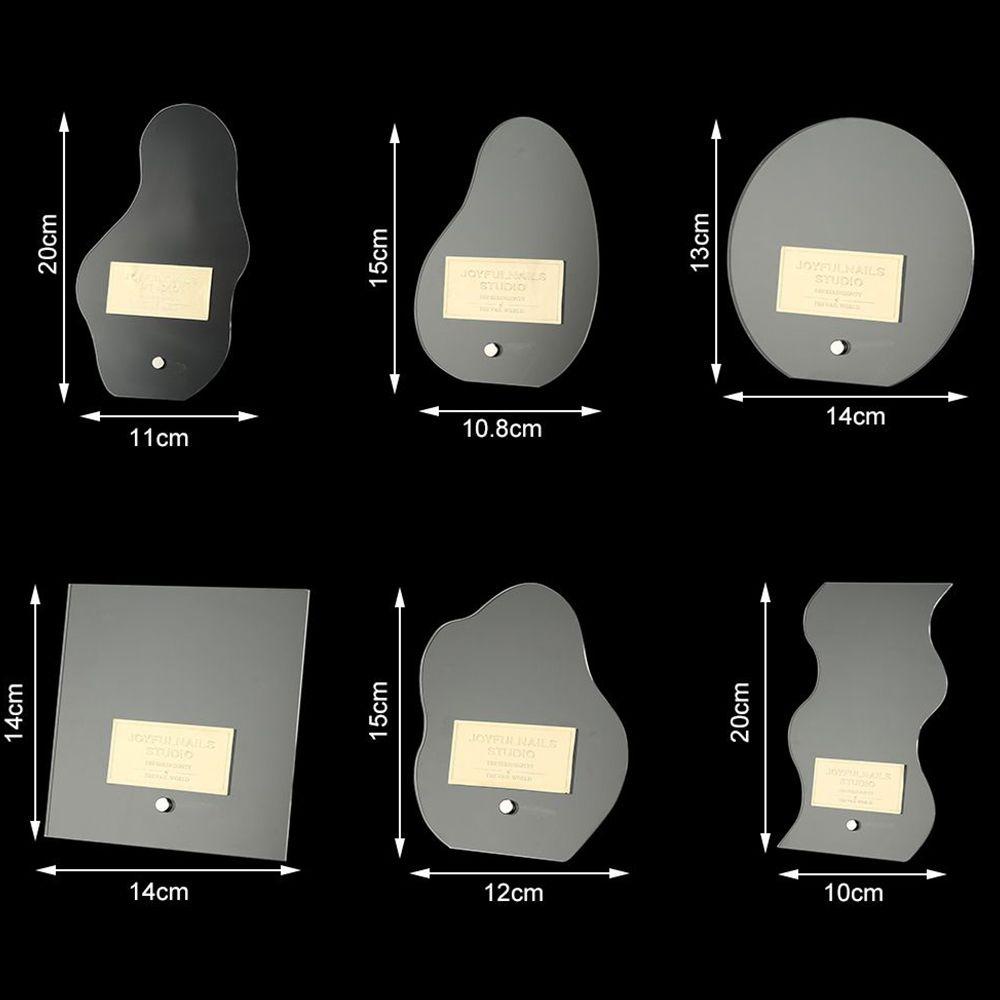 Mxbeauty Rak Mandi Kuku Hadiah Kartu Warna Tahan Lama Alat Manikur Transparan Dekorasi Meja Papan Display Kuku Akrilik Tidak Teratur
