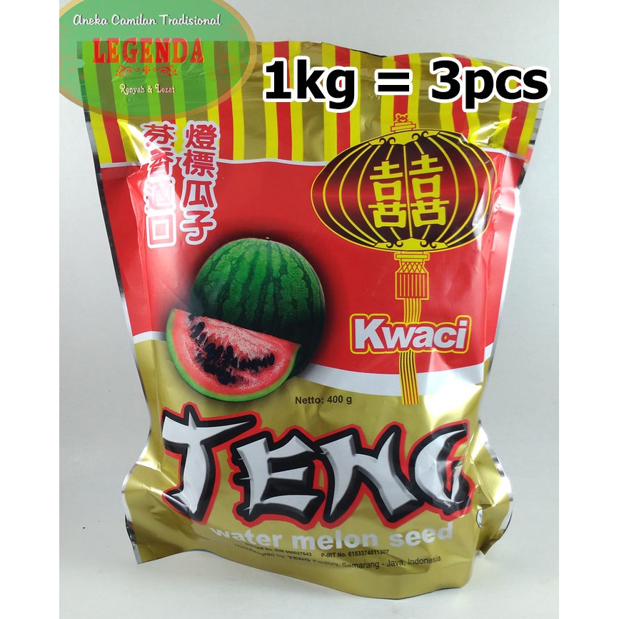 

Kwaci Kuaci Biji Semangka cap TENG Water Melon Seed 400gr