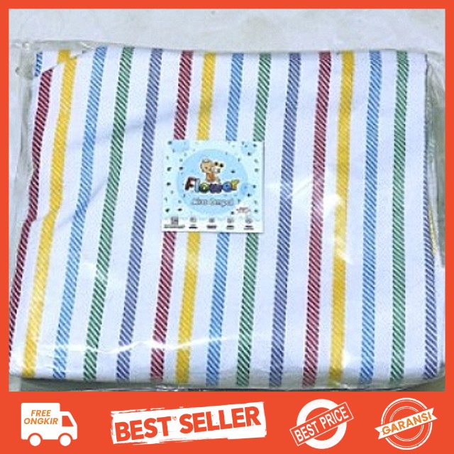 (3 pcs) Kain Alas Ompol Bayi Baru Lahir Lurik Katun SNI Halus Lembut Anti Alergi Alas Perlak Bayi Alas Tidur Rainbow Pelangi 45x50 CM