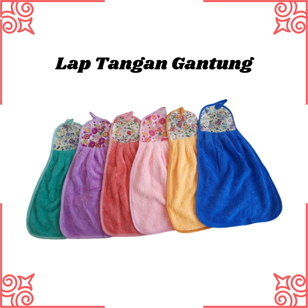 LAP TANGAN GANTUNG LEMBUT MENYERAP AIR