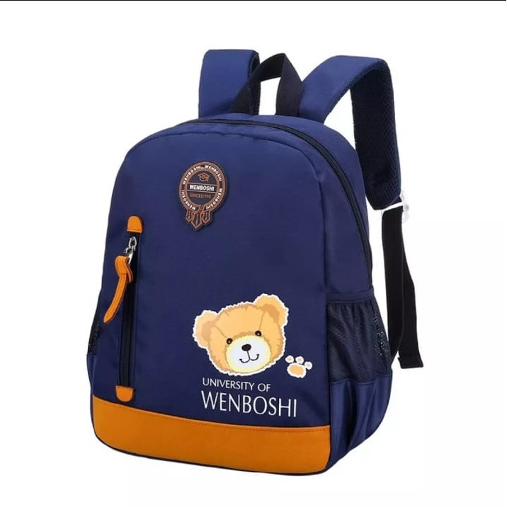 Twenty Bag - Tas Ransel Sekolah Anak Wanita Dan Pria Untuk Anak PAUD TK SD Terbaru 2021 Kekinian Motif Carakter WENBOSHI Korean Sytle Multifungsi Bahan Canvas