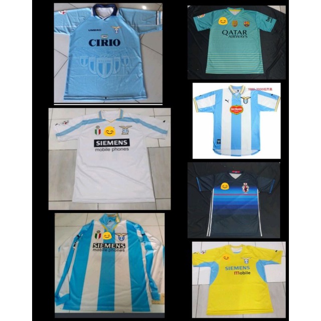 Jersey Lazio 1997 Home/Jersey Lazio 1999 Home/Jersey Lazio 2000 Home/Jersey Lazio 2002 Away/Jersey L