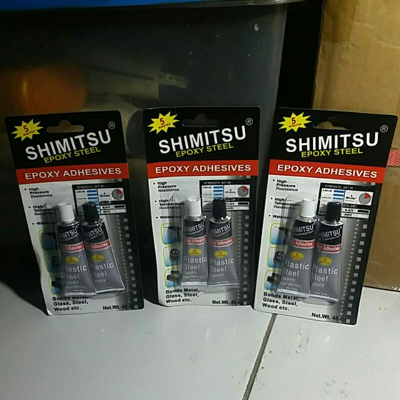 

Lem hitam putih merk shimitsu