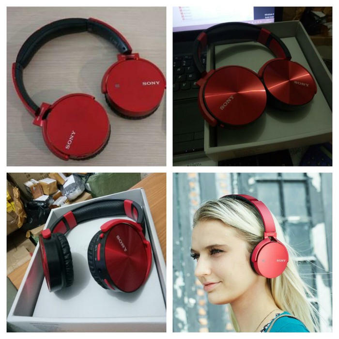 headphone sony Bluetooth extra bass / headset wireless tanpa kabel new