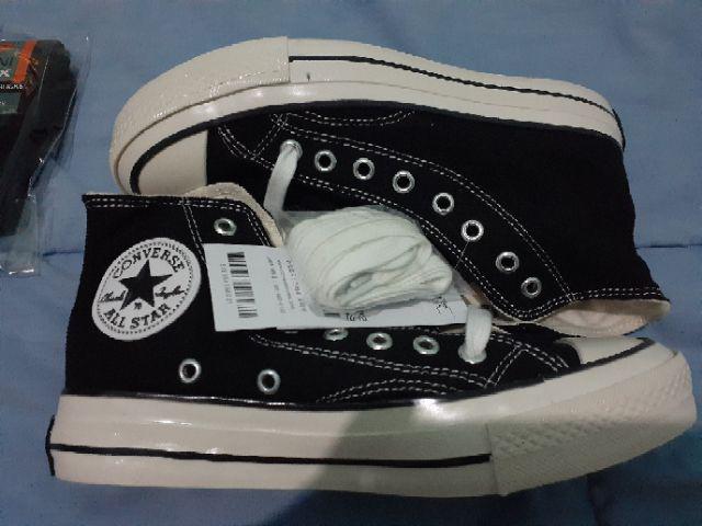  Sepatu  Converse  All Star 70s  High Egret Black White 