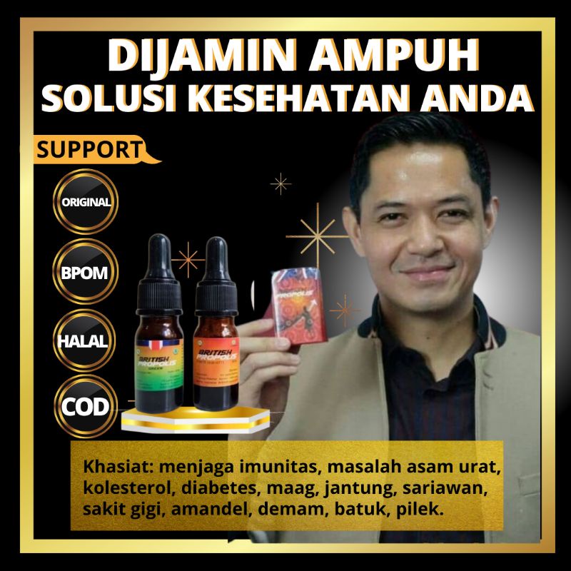 British Propolis Propolis Murni 100% Asli Obat Herbal Diabetes Asamurat Kolesterol BY Ippho Santosa 