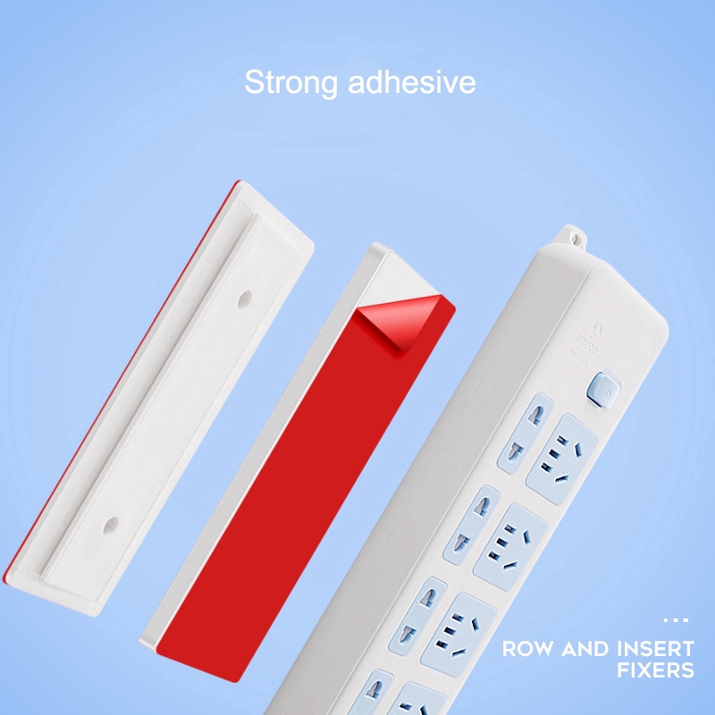 Portable Self Adhesive Moveable ABS Plastic Socket Fixed Rack/Braket Router Hemat Ruang Yang Dipasang Di Dinding Kreatif/Stand Penyimpanan Serbaguna Rumah