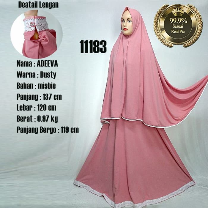 TERMURAH Baju Gamis Wanita Terbaru ADEEVA SYARI B00094