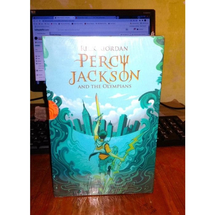 

DISKON SPESIAL BOXSET PERCY JACKSON AN THE OLYMPIONS RICK RIORDIAN TERLARIS
