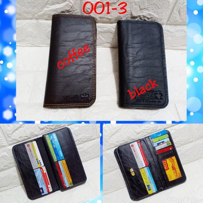 Hot Sale Dompet Panjang Kulit Levis - Hitam Limited