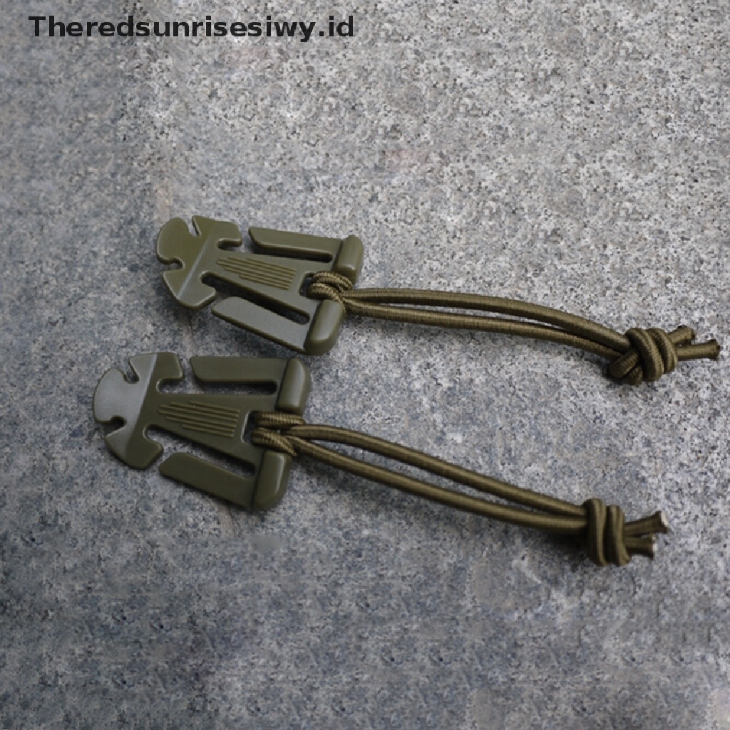 (Theredsunrisesiwy.Id) 1pc Klip Buckle Gantung Tali Elastis Taktis Dominator Pals Molle Edc