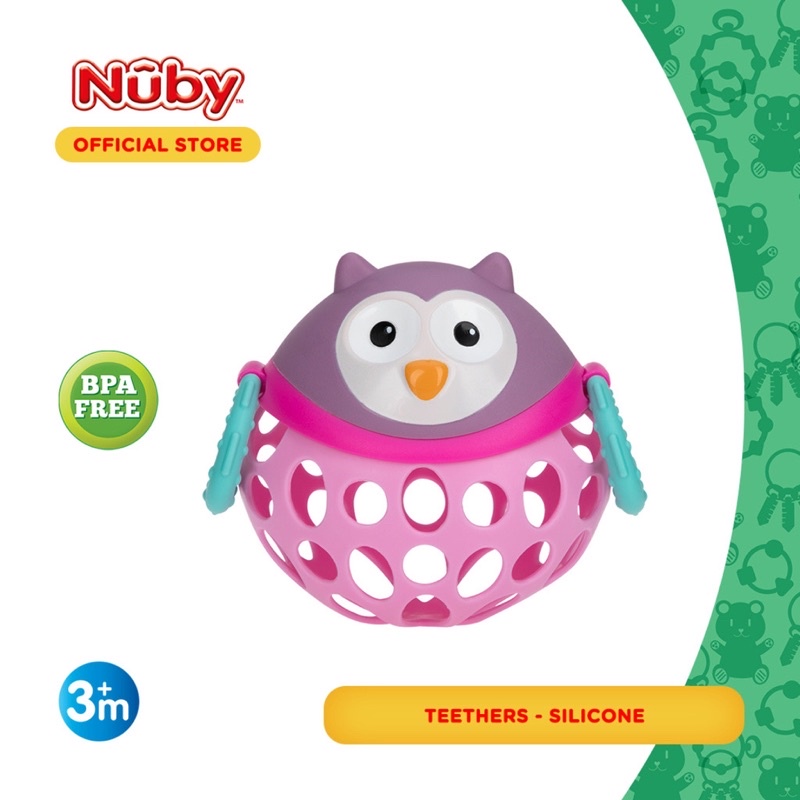 Nuby SILLY SHAKERS Silicone Teether/Mainan Gigitan Bayi