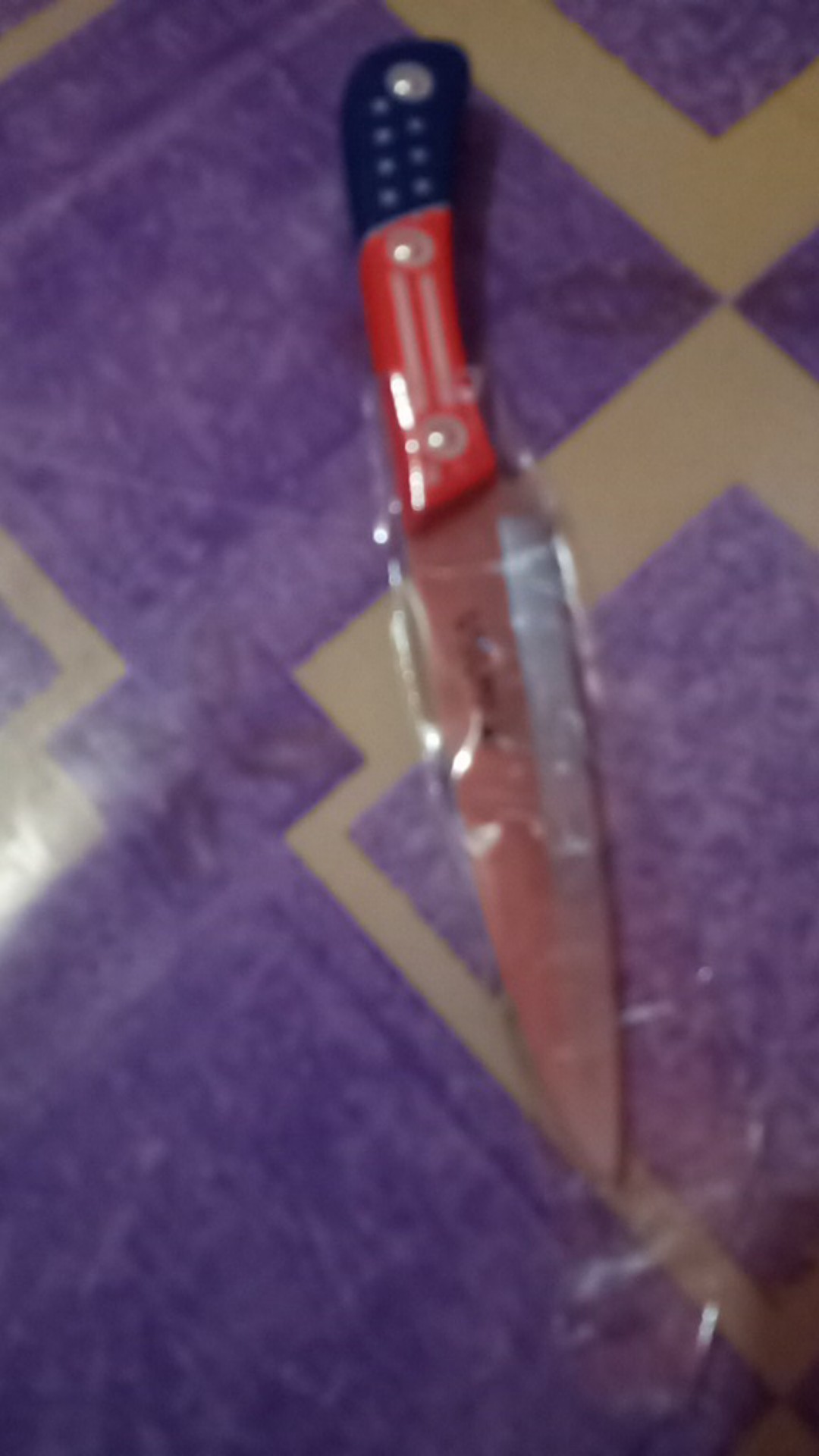 Pisau Dapur Kupas Buah Motif Usa Amrik - Fruit Knife