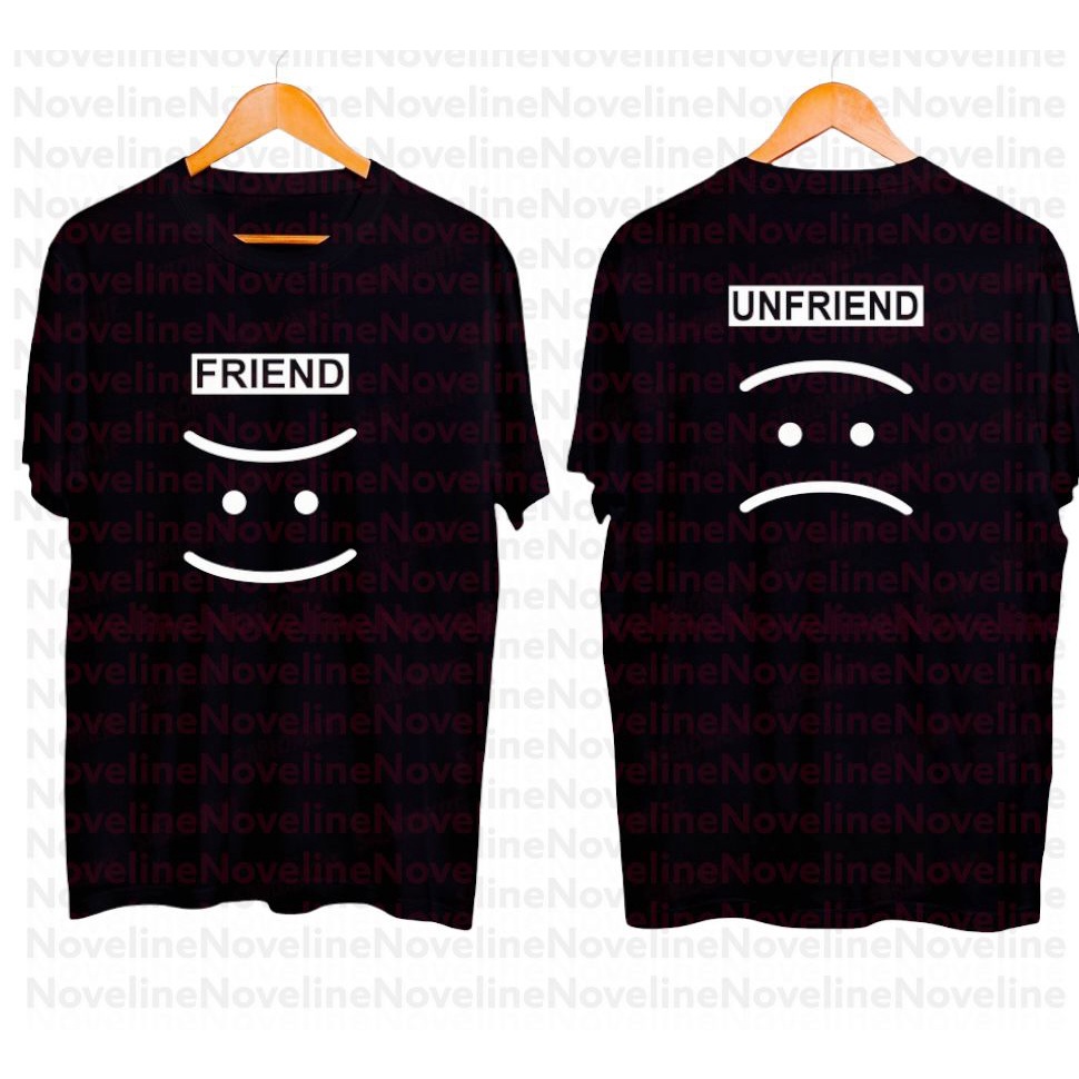 Jual Cod Kaos Friend Unfriend Baju Bad Buddy Tshirt Kaos Wanita