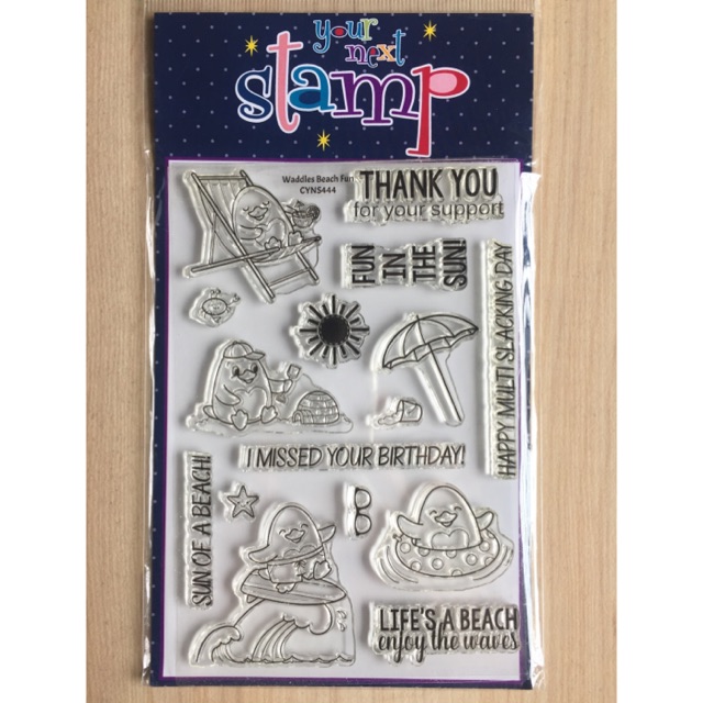 

Your Next Stamp - Waddles Beach Fun Clear Stamps