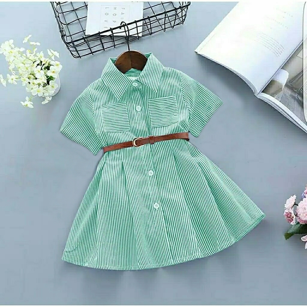 Zahra Dress Anak Perempuan Orin Bahan Katun | Pakaian Anak Terlaris Umur 1-5 Tahun