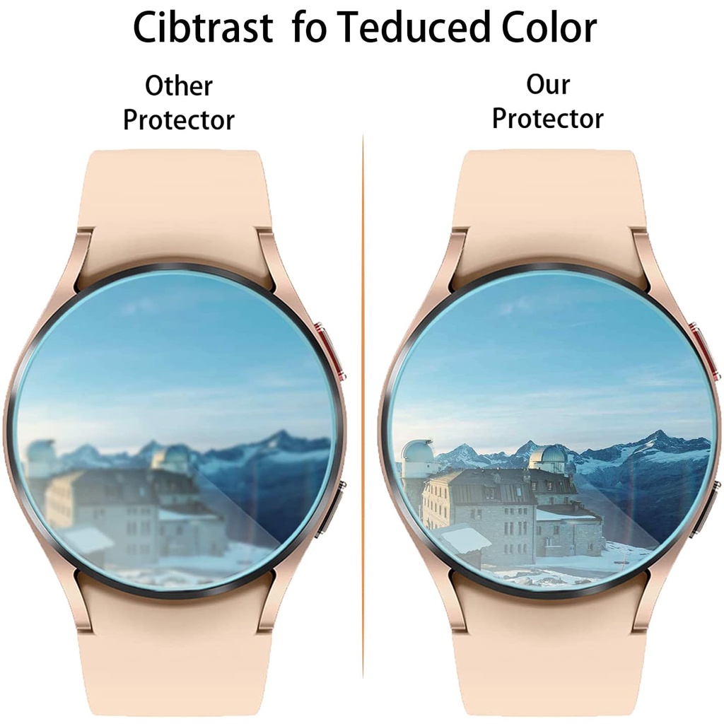 3pcs Paket HD Bening Anti Gores Film Pelindung Layar Tempered Glass Tahan Ledakan/Kompatibel Dengan Samsung Galaxy Watch4 40mm 44mm &amp; Samsung Galaxy Watch4 Klasik 42mm 46mm