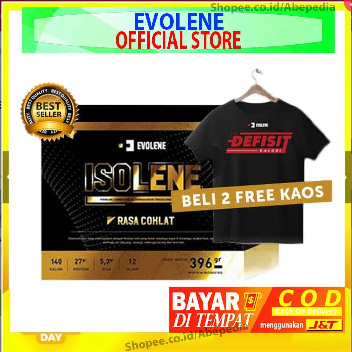 EVOLENE ISOLENE WHEY ISOLATE PROTEIN BPOM 396gr