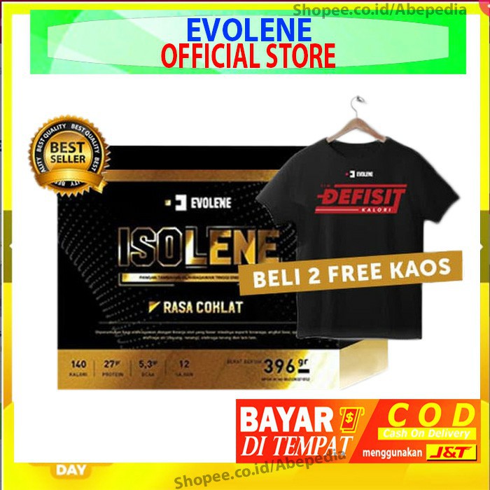 EVOLENE ISOLENE WHEY ISOLATE PROTEIN BPOM 396gr