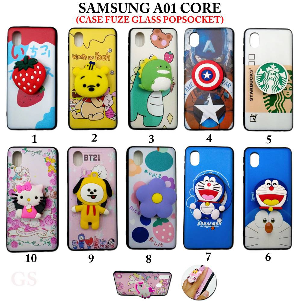 PROMO CUCI GUDANG Case SAMSUNG A01 Core A30S A50S A7 2018 A6S A71 A51 A10S A11 A21S Case Fuze Glass Popsocket