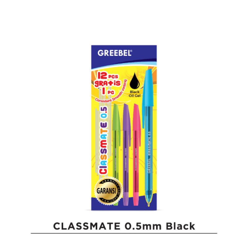 

GREEBEL pulpen/ballpoint/pen Clasmate 0.5 black