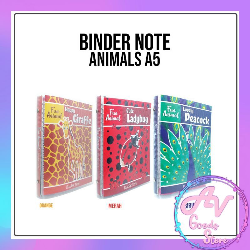 

Map Binder A5 Animal Series / Map Binder A5 20 ring / Binder Note