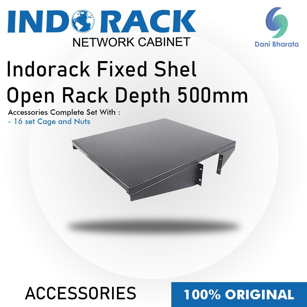 Indorack Aksesoris Fixed Shelf Open Rack Depth 500mm