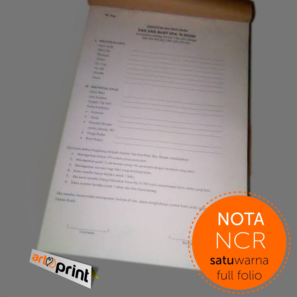 

Nota Faktur Folio Full Cetak 1 Warna