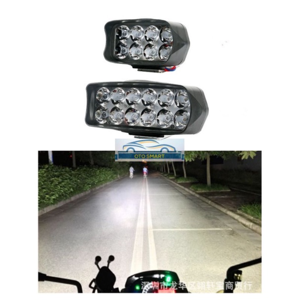 Lampu Tembak Sorot LED Motor Work Light Cree 8 Mata 8 LED &amp; 12 Mata 12 LED 12 VOLT