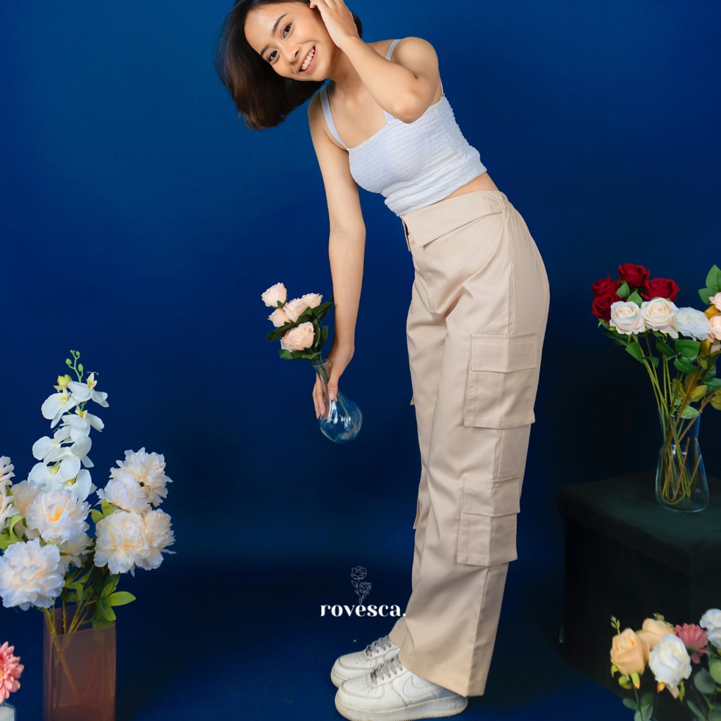 ROVESCA - YERI CARGO PANTS / Celana Kargo Double Saku