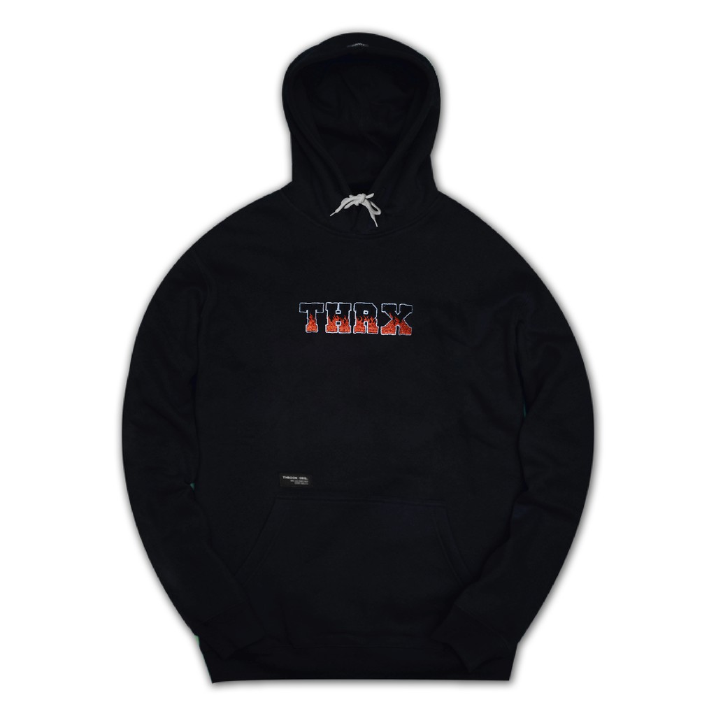 Throoxoriginal Jaket HItam Silvetre Black || Hoodie Throox